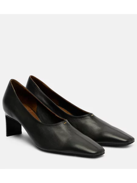 Pantofi cu toc Khaite din piele negru