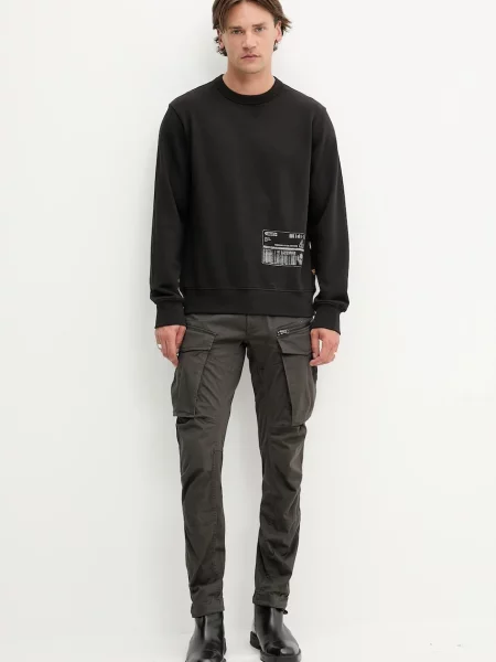 Свитер G-star с принтом черный