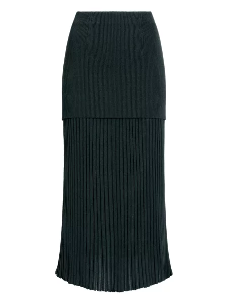 Fustă midi Proenza Schouler până la genunchi verde