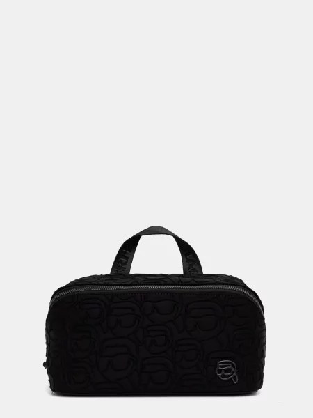 Pungă cosmetică Karl Lagerfeld negru