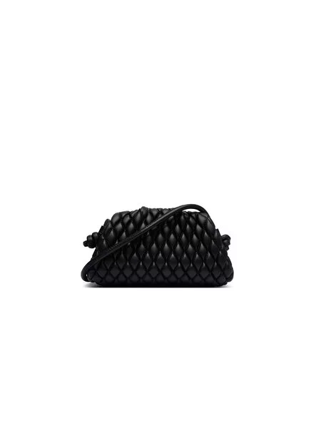 Love Moschino crossbody torbica usnjena črna