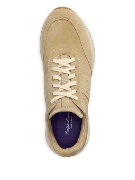 Кожени маратонки Ralph Lauren Purple Label виолетово