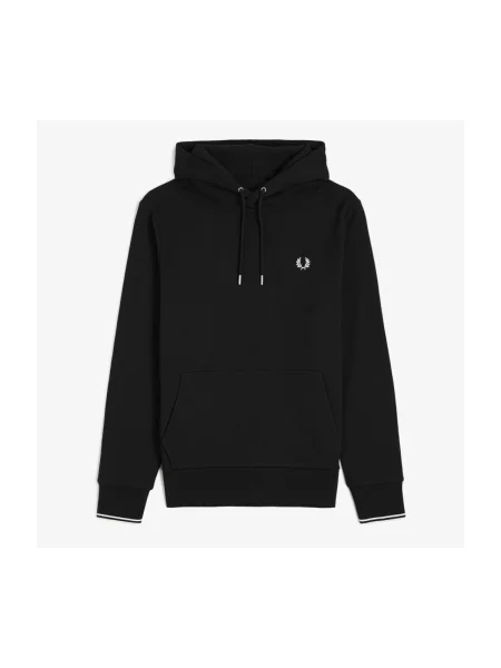 Mikina s kapucňou Fred Perry s kapucňou čierna