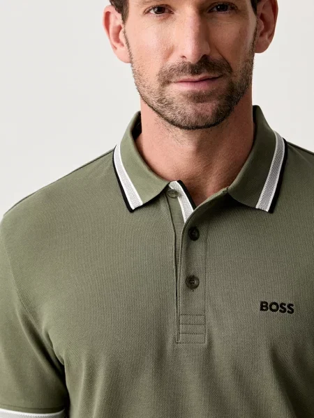 BOSS Green поло Paddy зелене