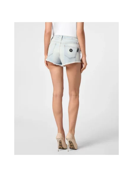 Szorty jeansowe Philipp Plein niebieskie