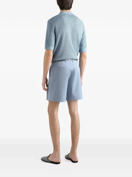 Μεταξωτό polo Dolce & Gabbana μπλε