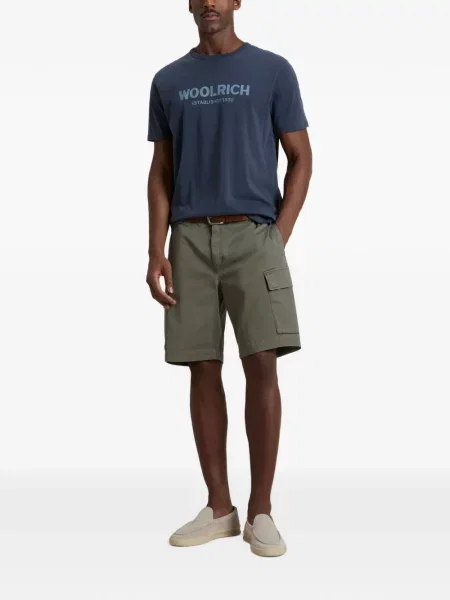 Scurt tricou Woolrich cu imagine albastru