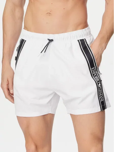 Emporio Armani Kopalne hlače bela