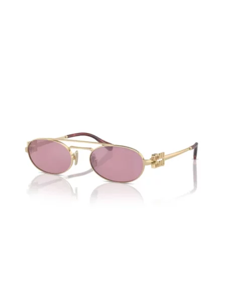 Okulary przeciwsłoneczne Miu Miu Eyewear biznesowe żółte