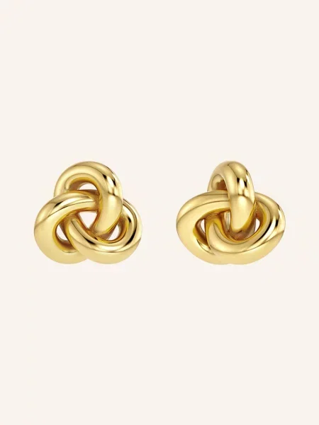 Edblad Náušnice Infinity Knot Studs L zlatá