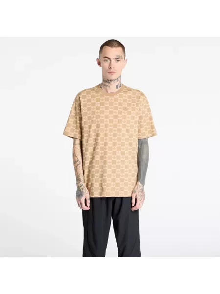 Тениска adidas Originals Mg Lo Ss T с десен бежово