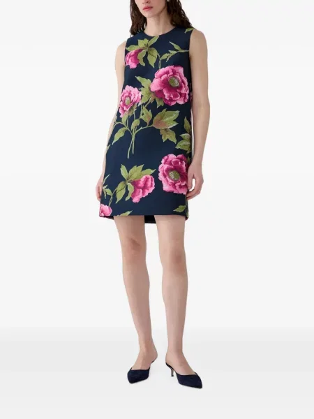 Rochie Carolina Herrera din jacard albastru