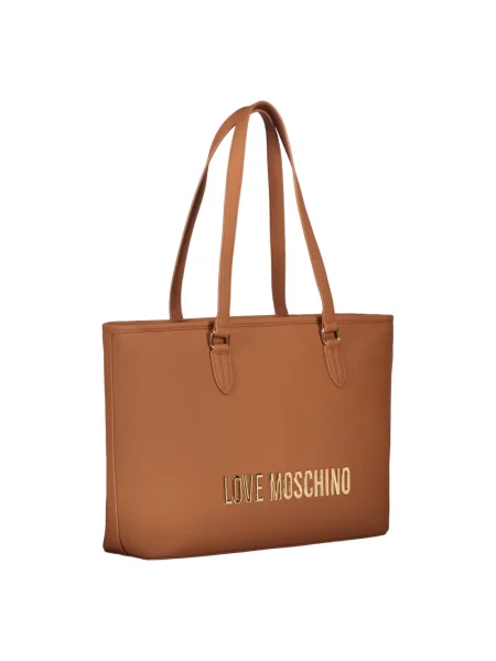Shopperka Love Moschino brązowa