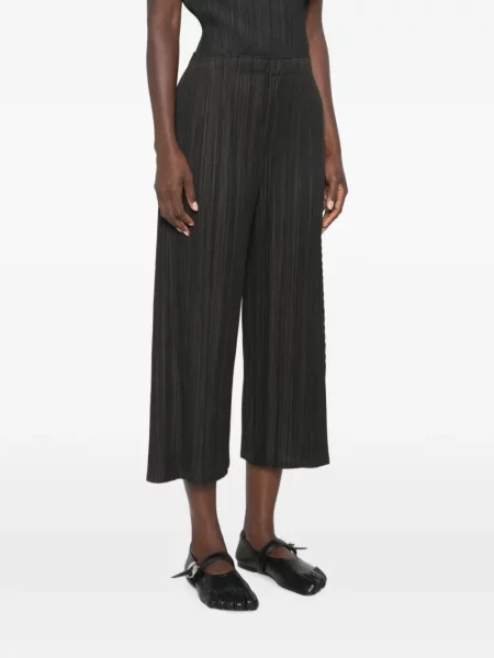 Παντελόνι Pleats Please Issey Miyake μαύρο