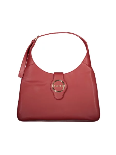 Lniana torebka hobo Valentino By Mario Valentino czerwona