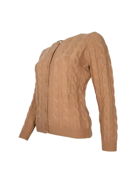 Kardigan Cashmere Company z kaszmiru beżowy