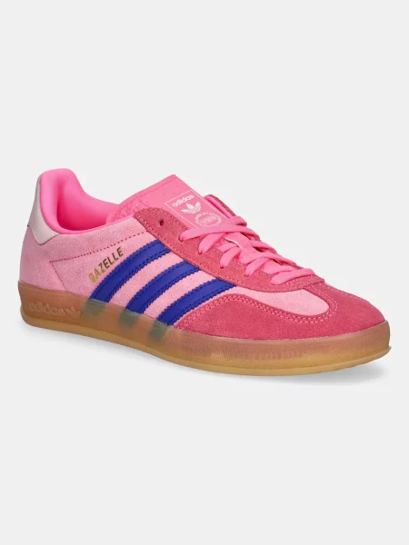 Superge iz semiša adidas Originals Gazelle Indoor W roza