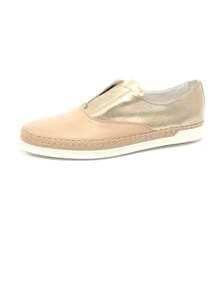 Sneakersy Tod's skórzane beżowe