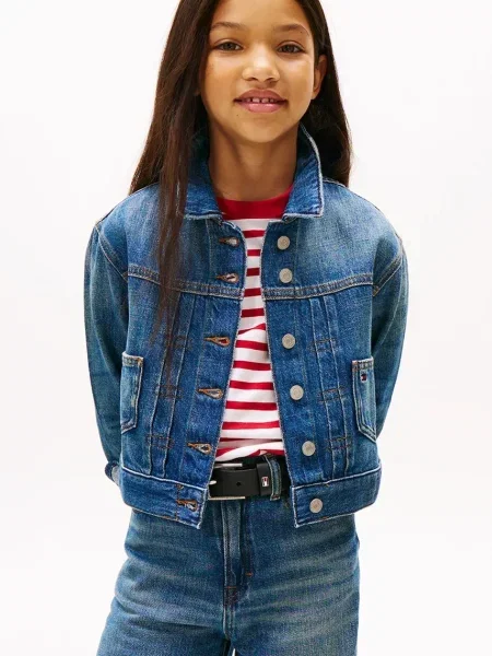 Tommy Hilfiger Detská rifľová bunda