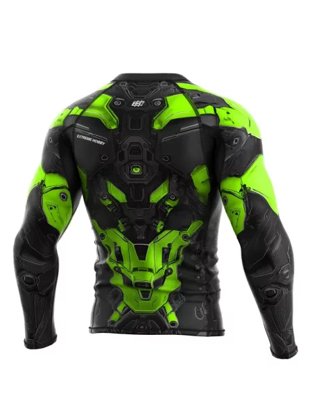 Koszulka sportowa Rashguard do MMA EXTREME HOBBY IRON FORCE zielona