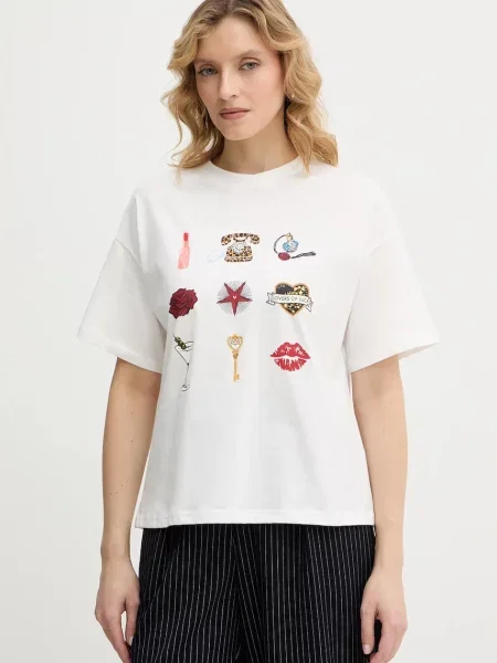 Never Fully Dressed tricou din Icons alb