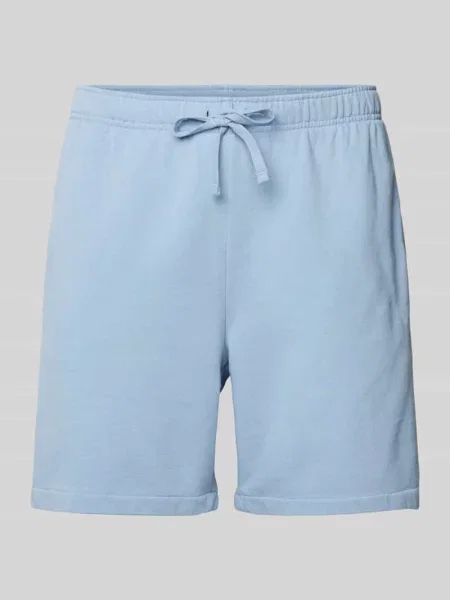 Szorty z dzianiny dresowej o kroju regular fit z tunelem Polo Ralph Lauren niebieskie