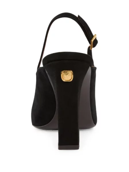 Pantofi cu toc Giuseppe Zanotti slingback negru