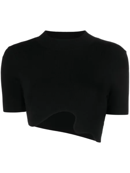 Top Christopher Esber asimetric negru