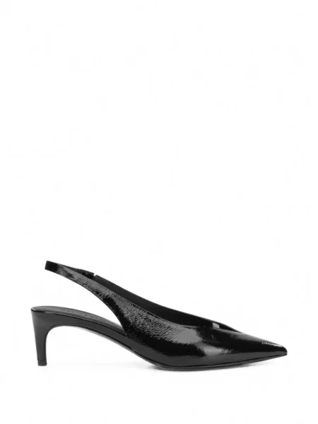 Pantofi cu toc Del Carlo slingback negru
