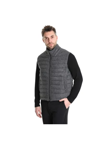 Lniana kamizelka Xagon Man szara