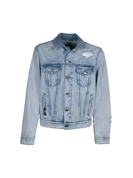 Kurtka jeansowa Msgm niebieska
