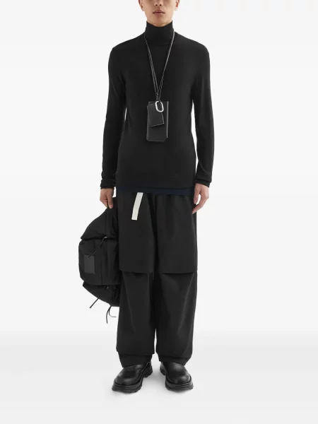 Tricou Jil Sander de lână negru
