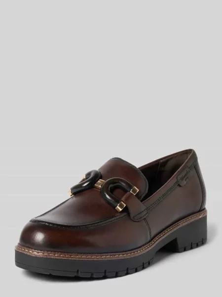 Loafersy z naturalnej skóry z skóry bydlęcej Tamaris