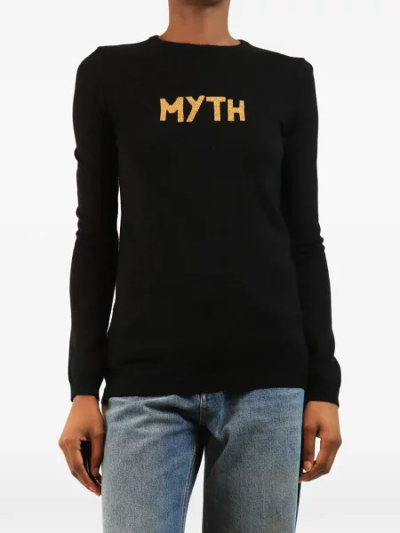 Dzianinowy sweter Bella Freud czarny
