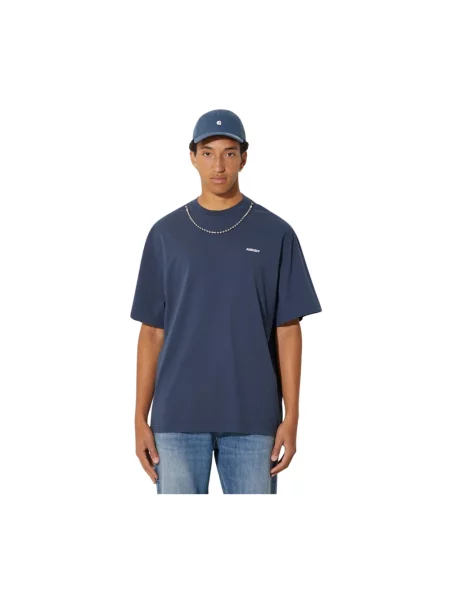 AMBUSH t-shirt Ballchain z aplikacją niebieski