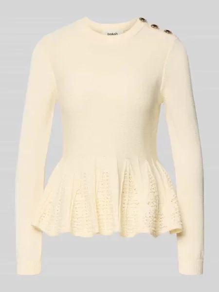 Bluzka z dzianiny z baskinką model UTAMA' Bash