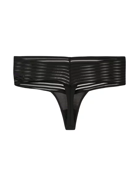 Dryžuotos stringai Maison Close juoda