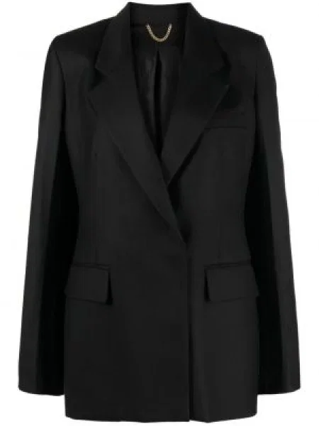 Sacou Victoria Beckham de lână negru