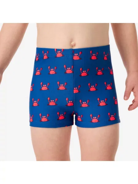Bokserki pływackie dla malucha Decathlon Titou Kraby niebieskie