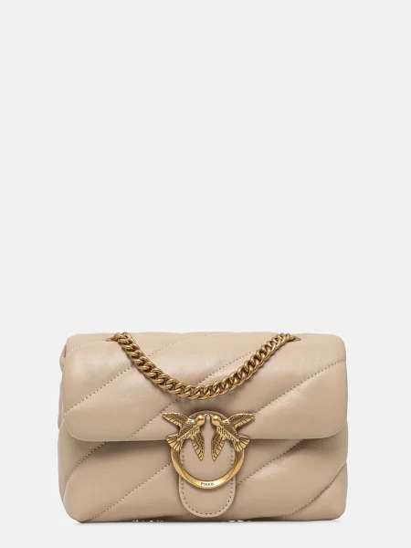 Crossbody torbica Pinko bež