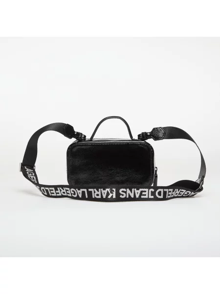 Τσάντα Karl Lagerfeld Jeans με αυτόγραφο μαύρο