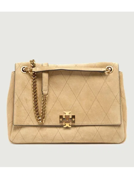TORY BURCH Geantă pe umăr Charlie | piele întoarsă bej