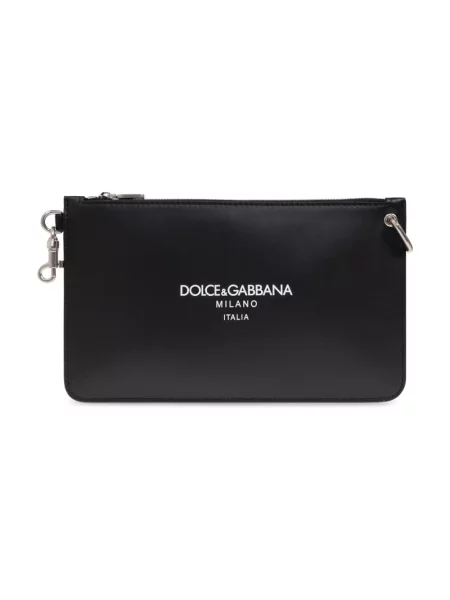 Torba crossbody Dolce And Gabbana skórzana czarna