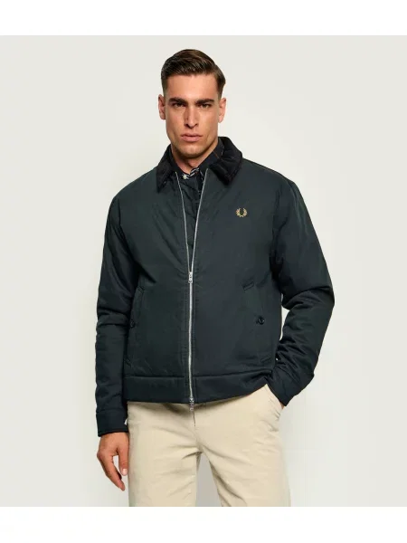 Fred Perry Geacă | catifea reiată verde