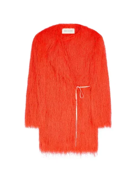 Geacă Dries Van Noten cu franjuri portocaliu