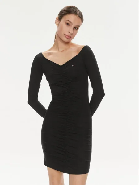 Tommy Jeans Rochie de zi negru