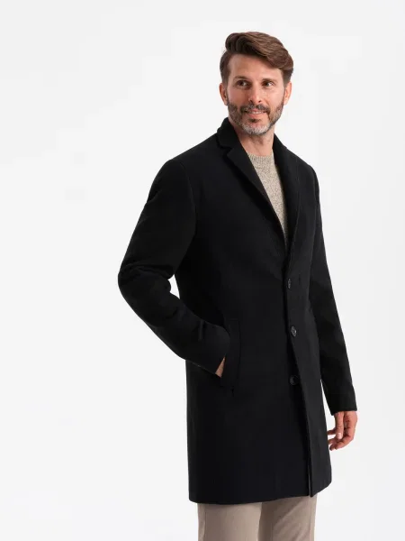 Palton Ombre clasic negru