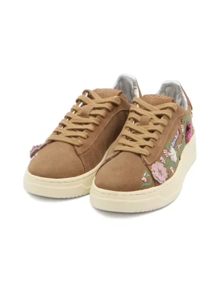 Sneakersy Autry skórzane brązowe