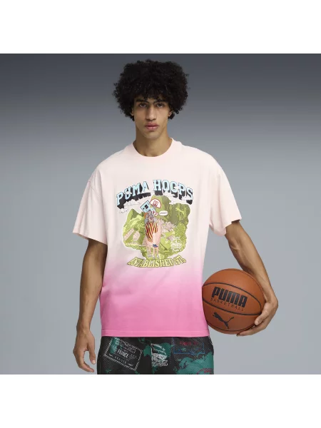PUMA koszulka koszykarska ATW Dylan II o kroju oversize Akcesoria S różowy