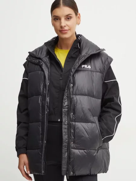 Női FILA Luzk hosszú puffer mellény fekete. Méret: XS fekete